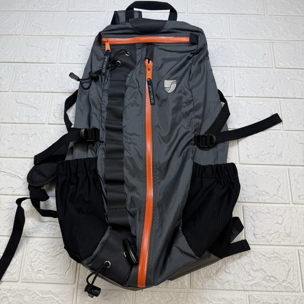 Seabourn Antarctica Expedition Backpack Gray Orange Waterproof Hiking Gear Pack